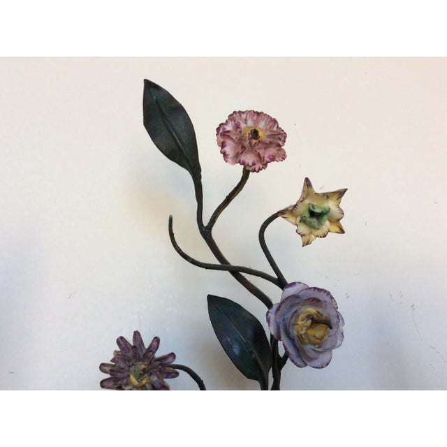 Louis XV Wall Sconces With Porcelain - A Pair For Sale In San Antonio - Image 6 of 6