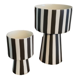 Decorative Toppu Cache Pot Set by Oyoy - Set of 2 For Sale