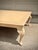 Mid 20th Century Oversized Vintage Pickled Cherry Inlaid Coffee Table With Cabriole Legs For Sale - Image 5 of 11