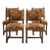 The Vintage 1970s Baroque Revival Tapestry & Carved Wood Dining Chairs For Sale