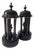 19th Century Neoclassical Grand Tour Temple Rotundas in Noir Belge Marble, 1875 For Sale