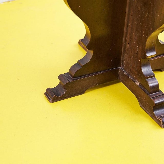 Octagonal Wooden Coffee Table, 1930s For Sale - Image 5 of 9