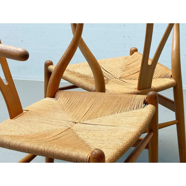 Vintage CH24 Wishbone Chairs by Hans J. Wegner for Carl Hansen & Søn, Denmark, 1990s, Set of 6 For Sale - Image 15 of 18