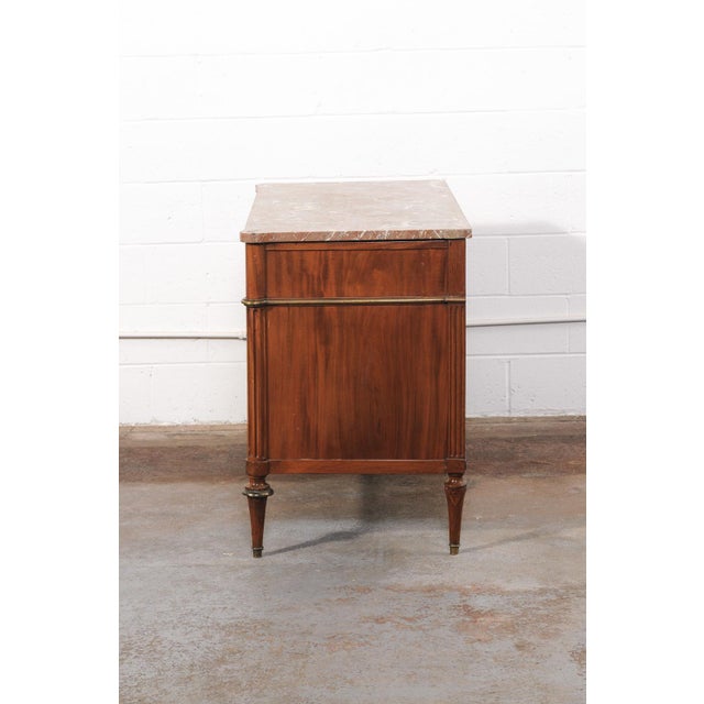 Early 19th Century Neoclassical Period French Marble Top Chest For Sale - Image 10 of 12