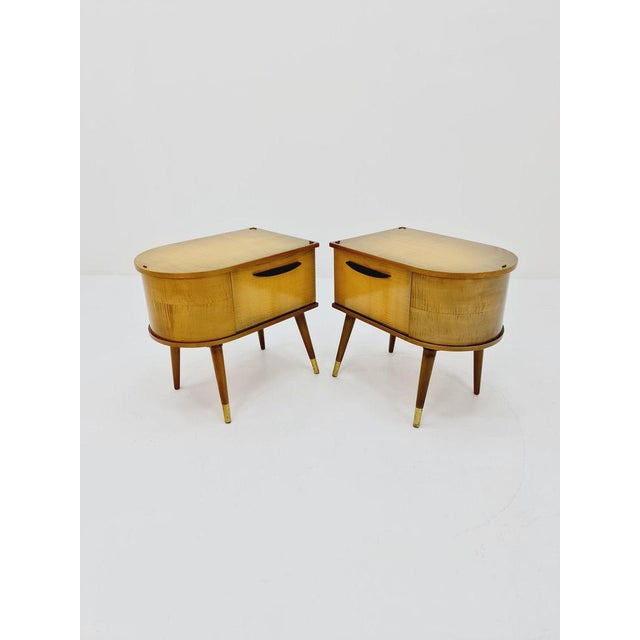 Mid-Century German Bedside Tables from Wk Möbel, 1960s, Set of 2 For Sale - Image 4 of 11