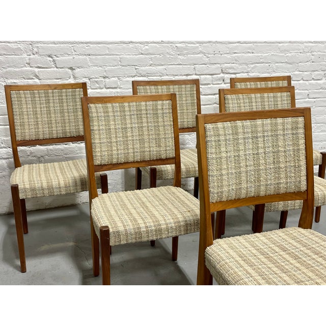 Set of Six Vintage Mid Century Modern Teak Dining Chairs by Svegards | Scandinavian Mid Century Modern, C. 1960's For Sale In New York - Image 6 of 16