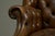 English Tufted Wingback Settee in Patinated Leather, 1900 For Sale - Image 9 of 17