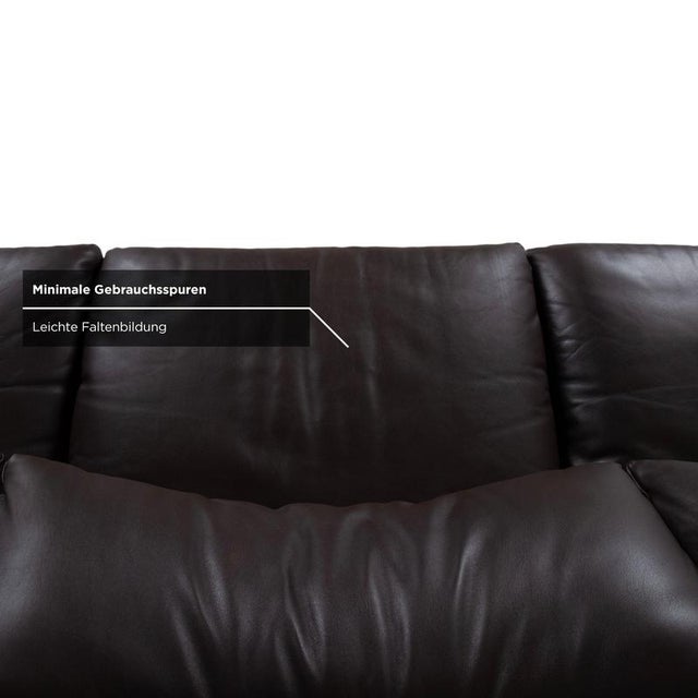 Maralunga Three-Seater Sofa in Leather from Cassina For Sale - Image 9 of 14