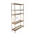 Vintage Wood and Glass Etagere For Sale
