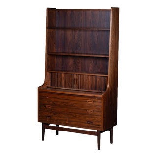 Rosewood Bookcase attributed to Johannes Sorth for Nexø Møbelfabrik, 1960s For Sale