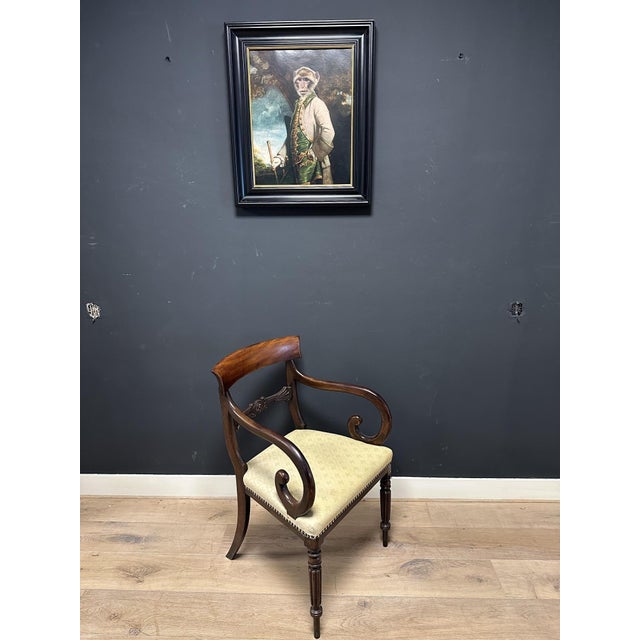 Beautiful antique Victorian mahogany desk chair in good and original condition. Origin: England Period: Approx. 1840...