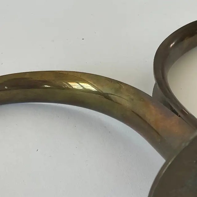 Brass Pair of Ivar Ålenius Björk Lijan Lily Brass Candlesticks, Sweden, Circa 1940s For Sale - Image 8 of 11