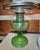 Cream 1920s Emerald Green Lincoln Drape Table Lamp Made by Bradley and Hubbard For Sale - Image 8 of 16