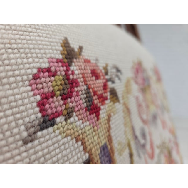 Danish Highback Rocking Chair in Handwoven Wool and Ash, 1930s For Sale - Image 6 of 18