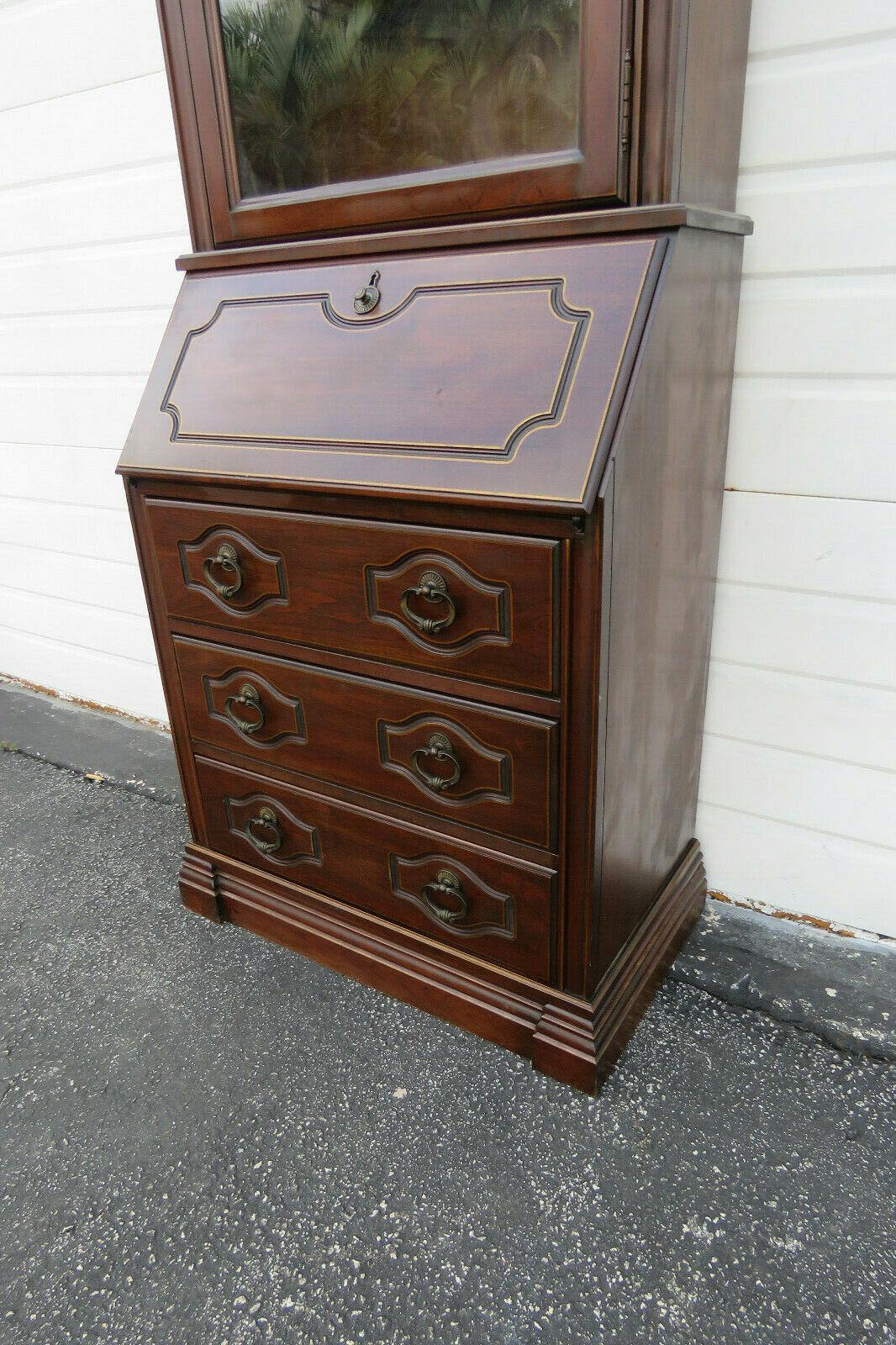 Hollywood Regency Tall Narrow Secretary Desk Cupboard Chairish