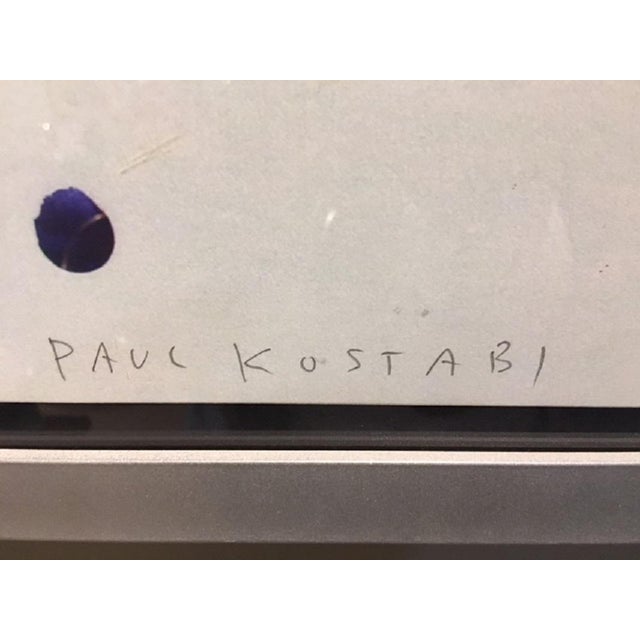 Contemporary Acrylic and Paper Poster by Paul Kostabi, 1980s For Sale - Image 3 of 10