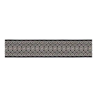 Schumacher Infinito Indoor/Outdoor Trim in Black For Sale