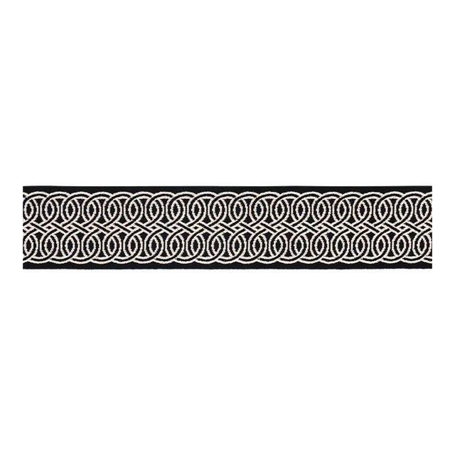 Schumacher Infinito Indoor/Outdoor Trim in Black For Sale