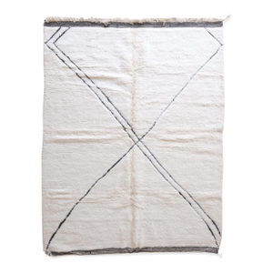 2020's Moroccan Beni Ourain Wool Rug - 9.1 X 6.8 Ft