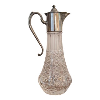 Antique Edwardian Silver Plated Claret Jug, 1900 For Sale