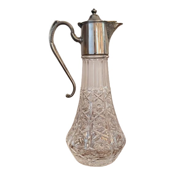 Antique Edwardian Silver Plated Claret Jug, 1900 For Sale