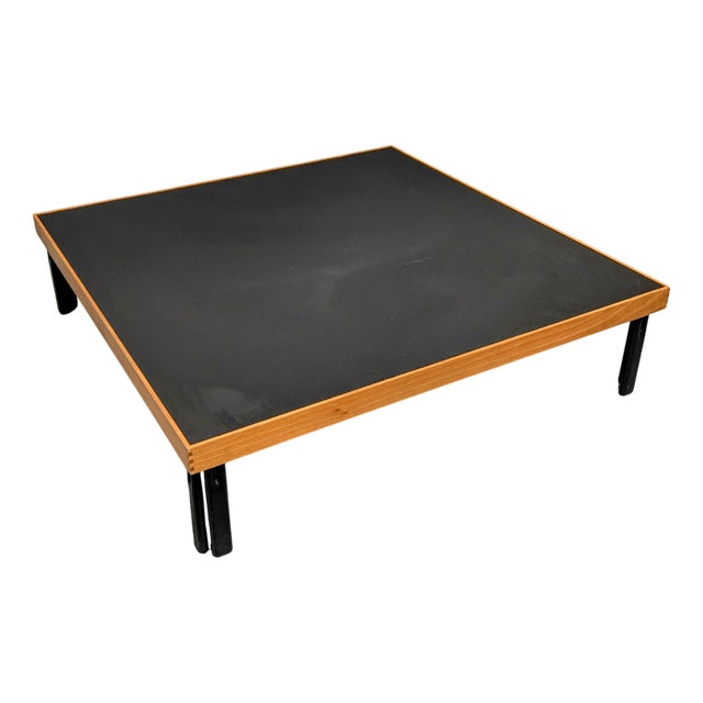 Low Slate and Walnut Coffee Table by Piero De Martini for Cassina, 1980s For Sale