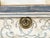 A Dutch painted and carved wooden cabinet from the 19th century, with glass doors and bombé chest. Created in the...