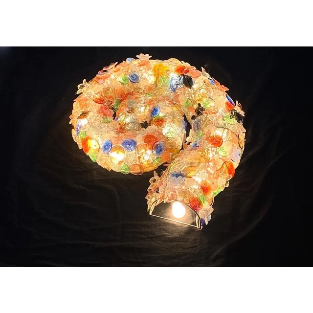 Murano Glass Conchiglia Nautilus Wall Lamp, 1990s For Sale - Image 15 of 16