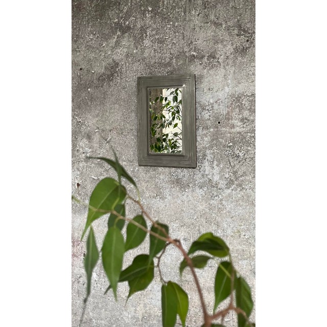 Vintage Tin Mirror, 1970s, in Flawless conditions. Designed 1970 to 1979