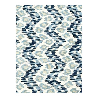 China Seas Quadrille "Zizi Ii" Vertical Linen Fabric - 3 Yards For Sale