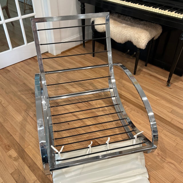 White 1970s Renato Zevi Ellipse Rocker by Selig For Sale - Image 8 of 10