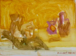 French "Kitchen" Contemporary Painting on Paper