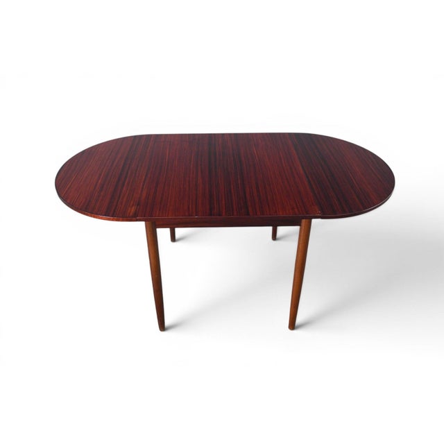 Wood Danish Modern Rosewood Drop Leaf Dining Table, 1960s For Sale - Image 7 of 10