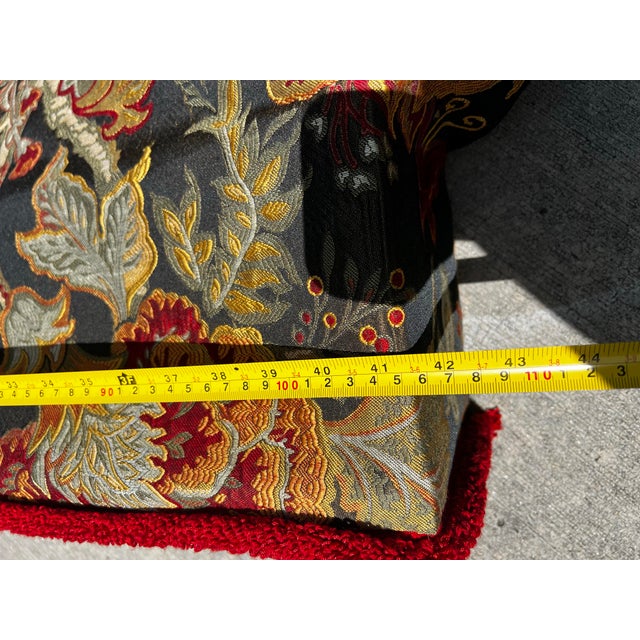 Vintage Pair of Cornice Hand Made Curtain Window Panels For Sale - Image 9 of 12
