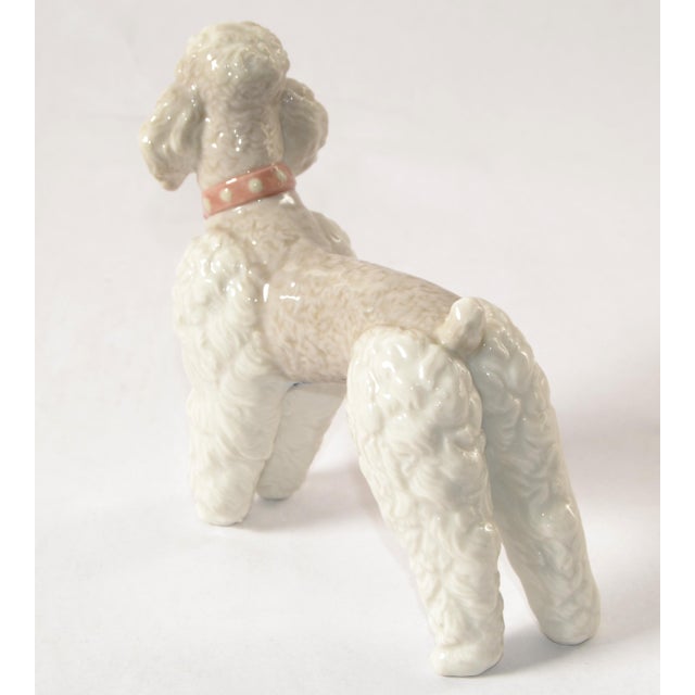 1950s Lladro Fine Handmade Porcelain Poodle Dog Figurine Animal Sculpture Spain For Sale - Image 12 of 18