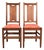 Gustav Stickley Antique Mission Oak Arts & Crafts H-Back Side Chairs or Dining Chairs, Pair For Sale