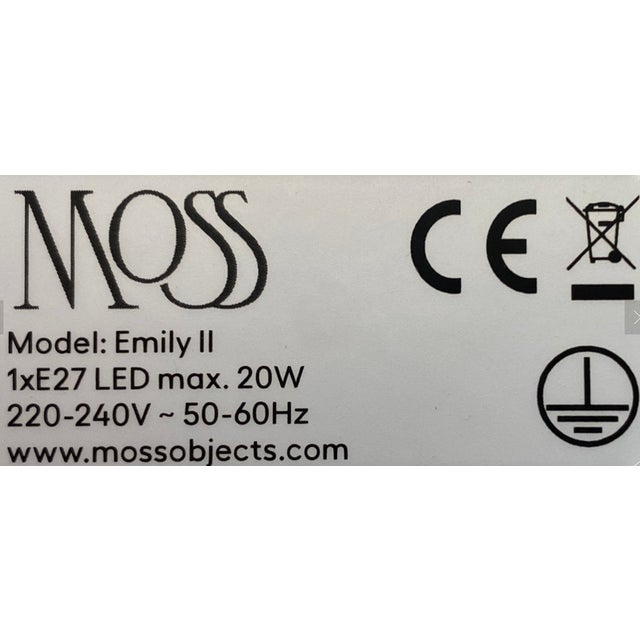 Emily II in Semi Matte Paint Pendant Light from Moss Objects For Sale - Image 9 of 10