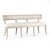 Lorand Linen Bench - Off-white Linen / Off-White Painted Frame For Sale - Image 4 of 4