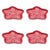2020s Ceramic Snowflake Plate (Set of 4) For Sale - Image 5 of 5