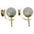 Minimalist Brass and Glass Ball Wall Light Sconces, Italy 1970s, Set of 2 For Sale - Image 17 of 17