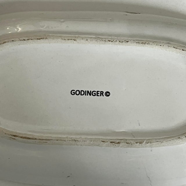 Metal Godinger Pheasant Silverplate and Ceramic Butter Dish For Sale - Image 7 of 7