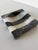 Vintage Postmodern Black & White Striped Marble Ashtray For Sale In Miami - Image 6 of 12