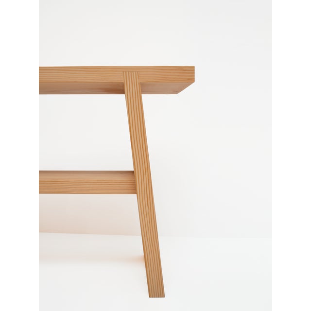A Bench in Fir by Mauro Dell'Orco For Sale - Image 9 of 11