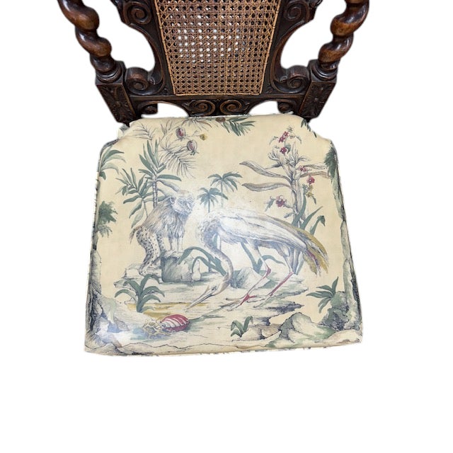 Late 19th Century Set of 6 Carved Walnut Dining Chairs For Sale - Image 12 of 18