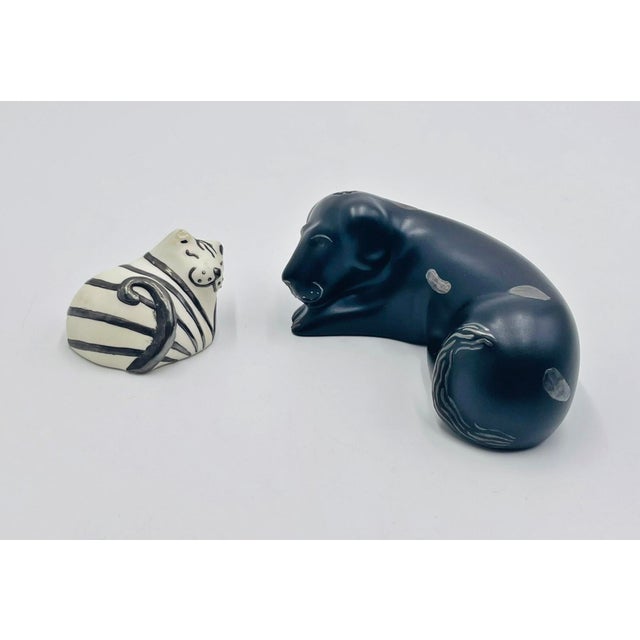 Los Castillo 1980s Emilia Castillo, Taxco, Plata, Pure Silver, Dog, Cat, Sculptures, Mexico For Sale - Image 4 of 18