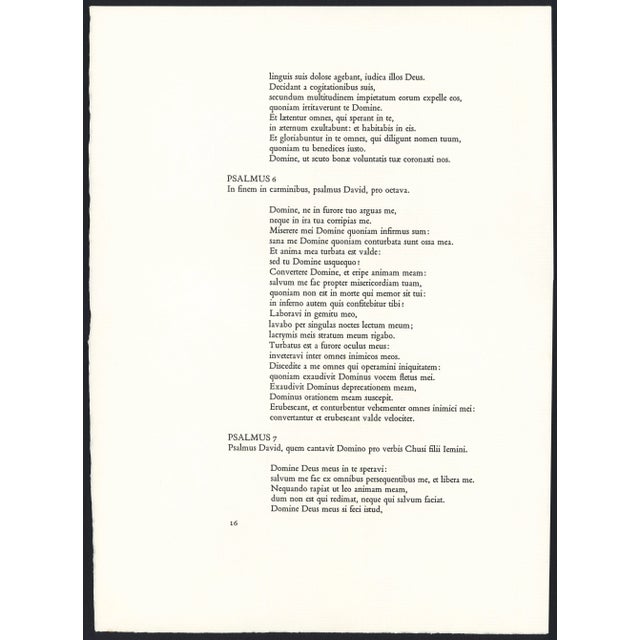 Printmaking Materials 1968 Salvador Dalí Biblia Sacra Lithograph "Beati Pauperes... Beati Mites ... Beati", (Beatitudes) For Sale - Image 7 of 11