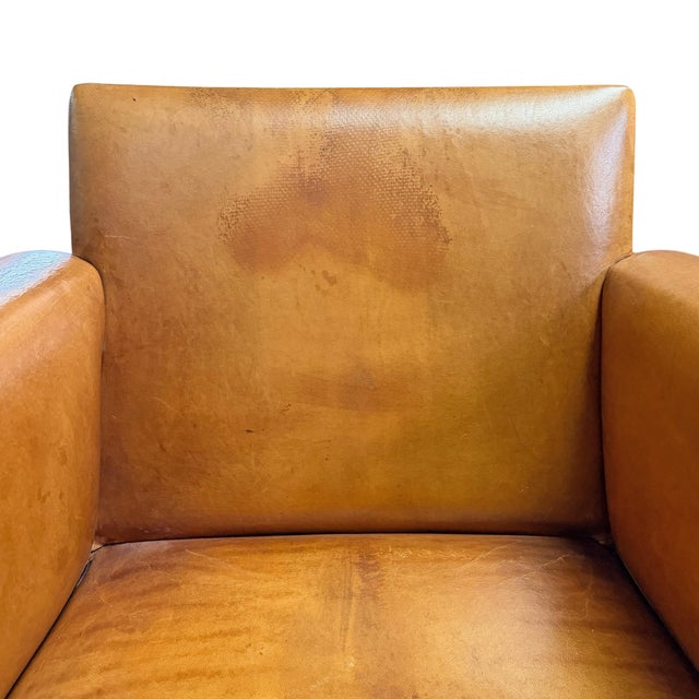 Set of Four Leather Dining Chairs by Bart Van Bekhoven For Sale - Image 11 of 18