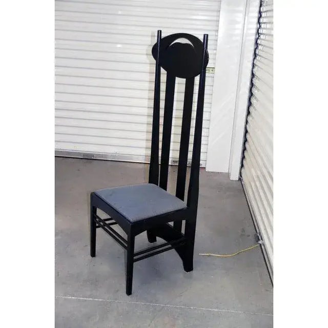Gray Late 20th Century Set of 8 Argyle Chairs by Charles Rennie Mackintosh for Atelier International For Sale - Image 8 of 12