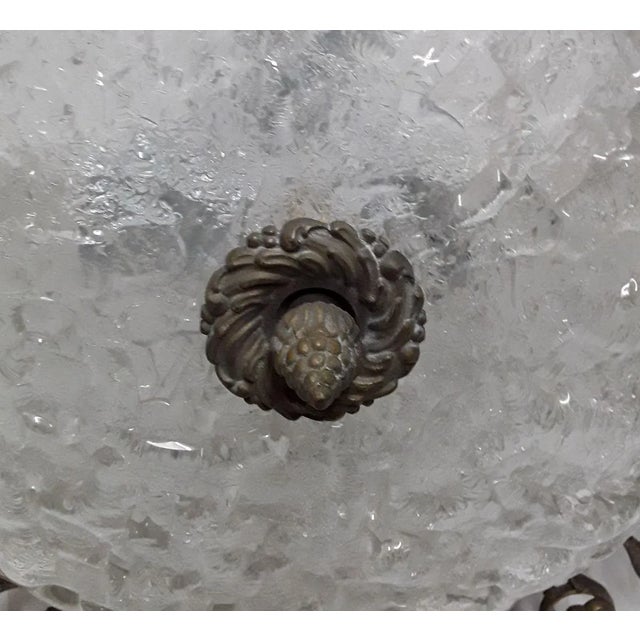 Large Round Flat Ceiling Lamp, 1970s, in Very Good conditions. Designed 1970 to 1979 European Plug (up to 250V).The wiring...