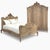 This antique Louis XV style bed is beautifully crafted in solid oak, with a softly stripped finish that brings out the...